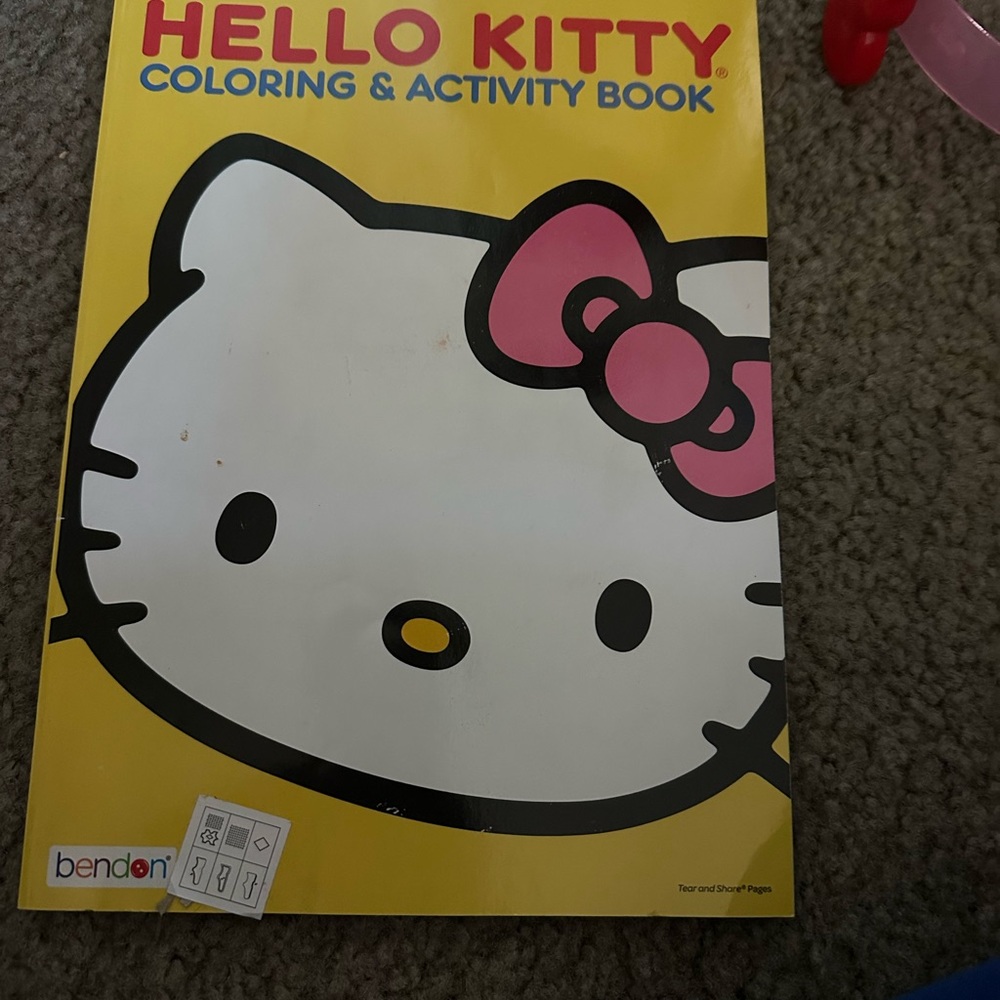 Hello Kitty Coloring & Activity Book - Yellow and Pink